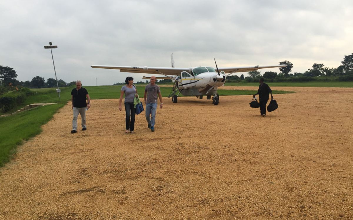 Arrive at Entebbe and connect to Kihihi Airstrip